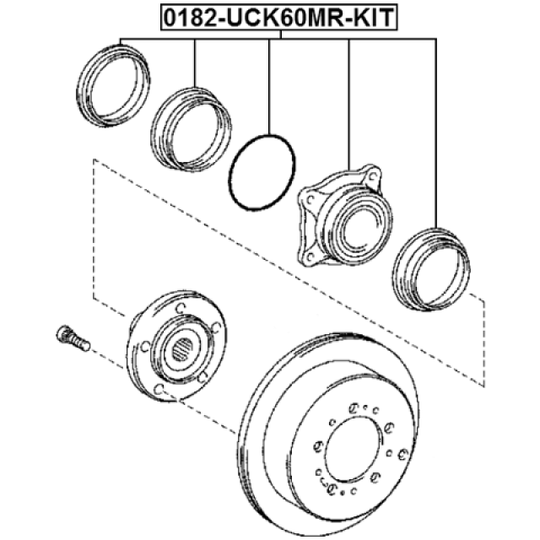 0182-UCK60MR-KIT - Wheel Hub 