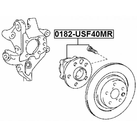 0182-USF40MR - Wheel Hub 