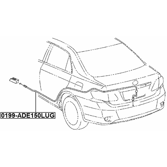 0199-ADE150LUG - Cable Repair Set, tailgate 