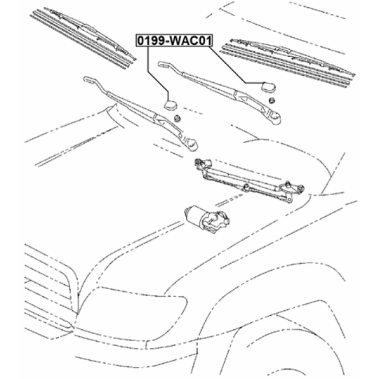 0199-WAC01 - Cap, wiper arm 