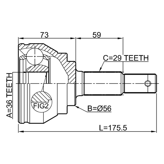 0210-V42 - Joint Kit, drive shaft 