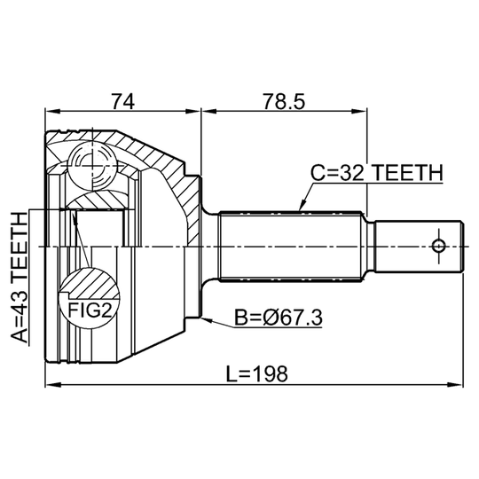 0210-Y62 - Joint Kit, drive shaft 