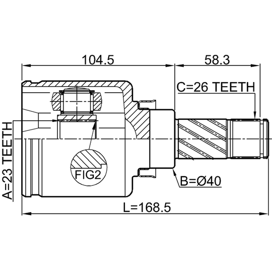 0211-C11LH - Ledsats, drivaxel 