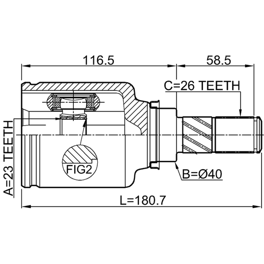 0211-F15E - Joint Kit, drive shaft 