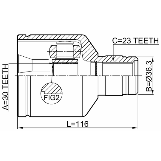 0211-G15RAMTRH - Joint Kit, drive shaft 