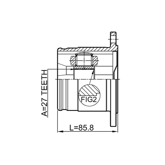 0211-S50R - Joint Kit, drive shaft 