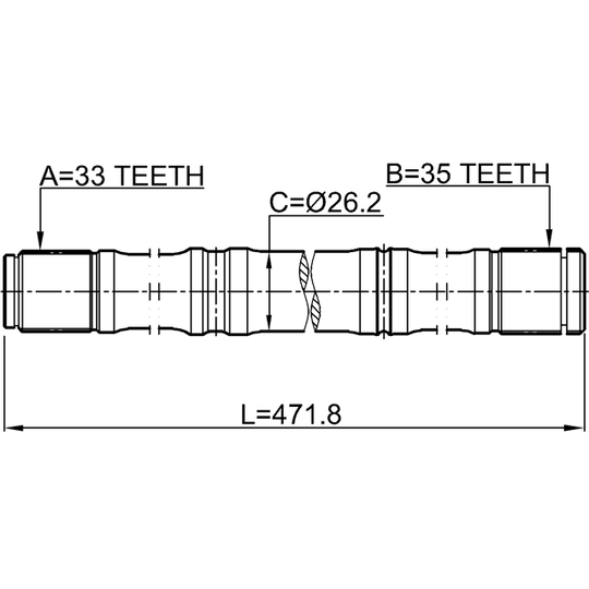 0212-MR20CVT2WD - Drivaxel 