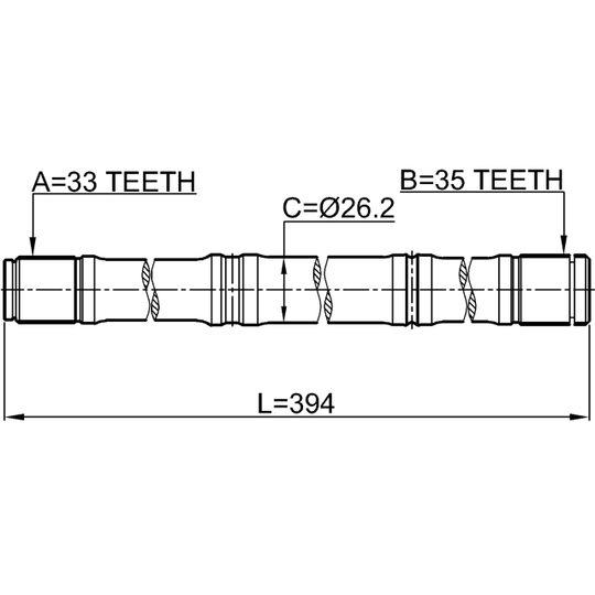 0212-MR20MT4WDLH - Vetoakseli 