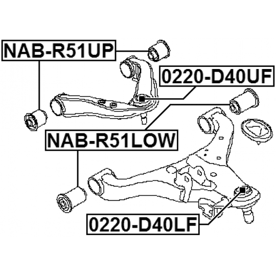 0220-D40UF - Ball Joint 