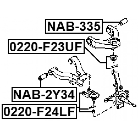 0220-F24LF - Ball Joint 