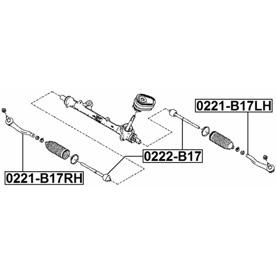 0221-B17LH - Tie Rod End 