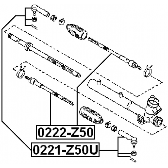 0221-Z50U - Tie Rod End 