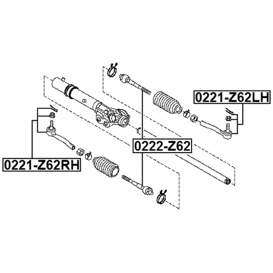 0221-Z62LH - Tie Rod End 