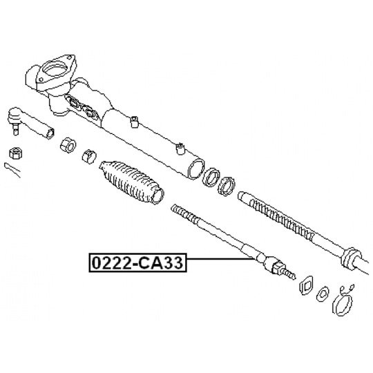 0222-CA33 - Tie Rod Axle Joint 