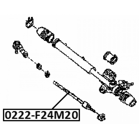 0222-F24M20 - Tie Rod Axle Joint 