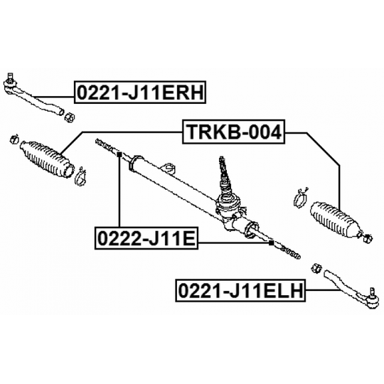 0222-J11E - Tie Rod Axle Joint 