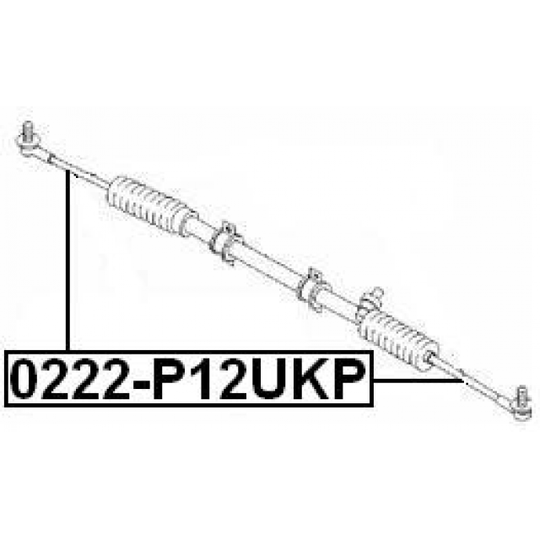 0222-P12UKP - Tie Rod Axle Joint 