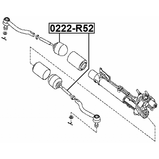 0222-R52 - Tie Rod Axle Joint 