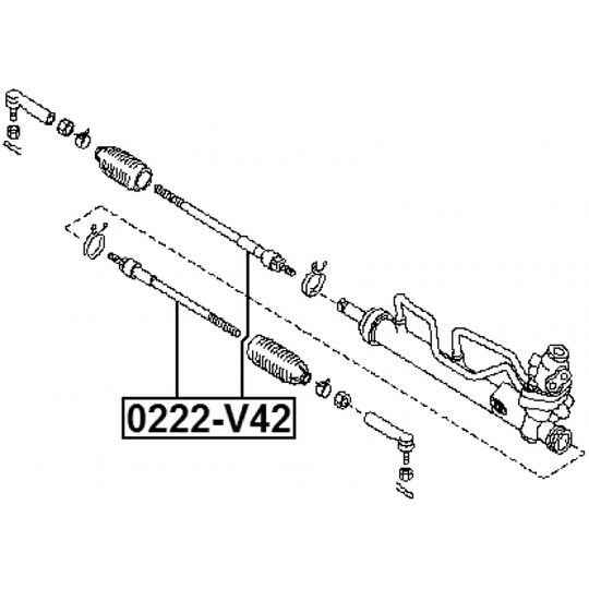 0222-V42 - Tie Rod Axle Joint 