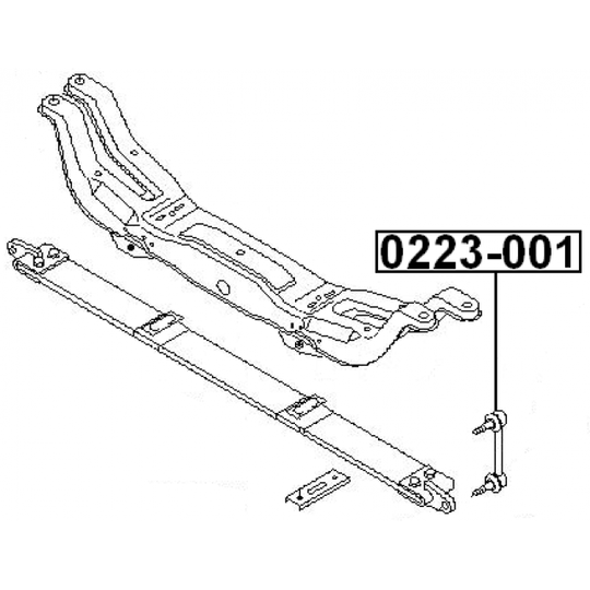 0223-001 - Rod/Strut, stabiliser 