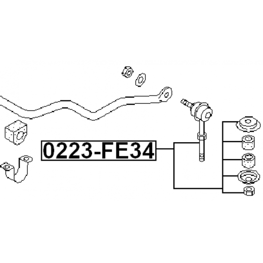 0223-FE34 - Stabilisaator, Stabilisaator 
