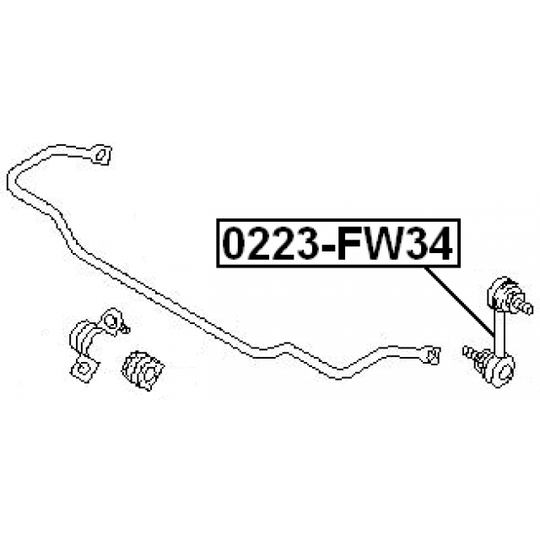 0223-FW34 - Rod/Strut, stabiliser 