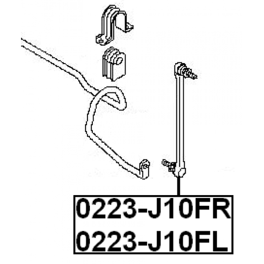 0223-J10FL - Rod/Strut, stabiliser 