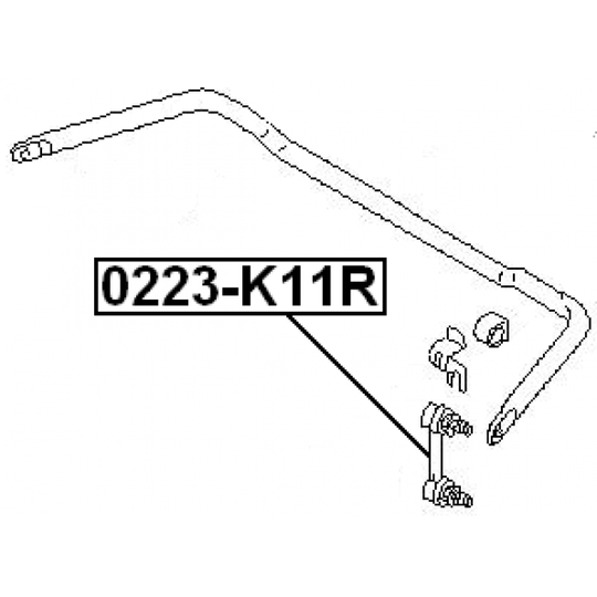 0223-K11R - Rod/Strut, stabiliser 