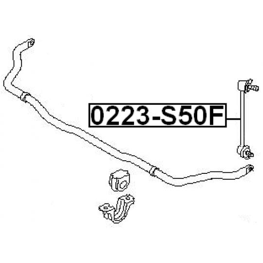 0223-S50F - Rod/Strut, stabiliser 