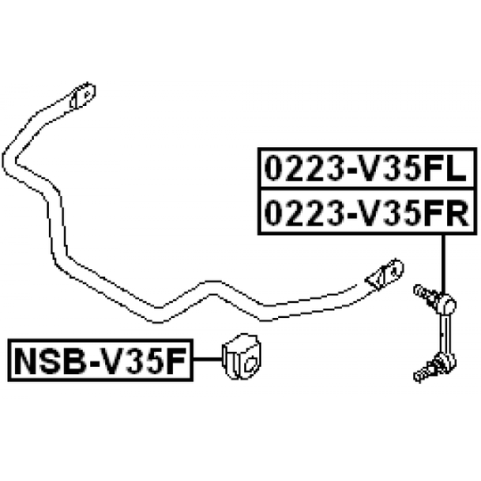 0223-V35FR - Rod/Strut, stabiliser 