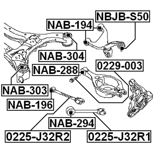 0225-J32R1 - Track Control Arm 