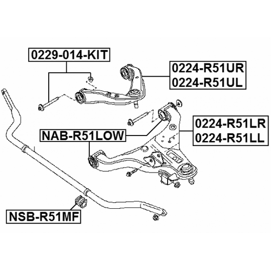 0229-014-KIT - Inställningsskruv, camber 