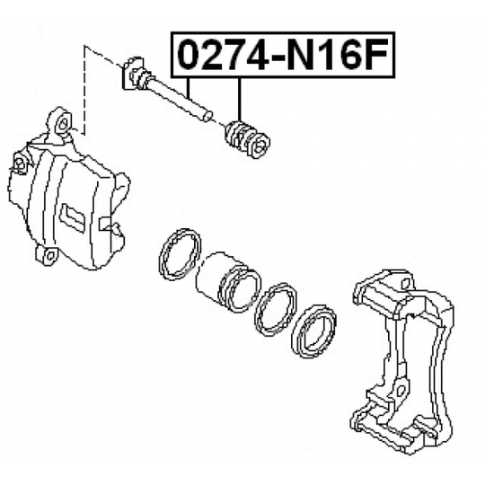 0274-N16F - Styrtapp, bromsok 