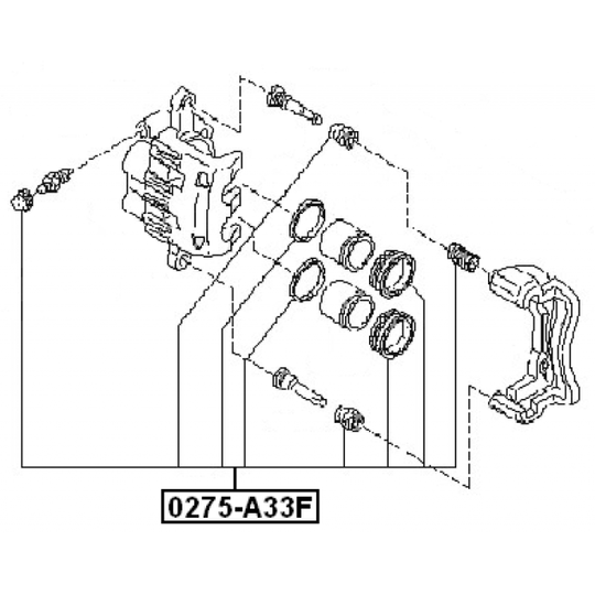0275-A33F - Repair Kit, brake caliper 