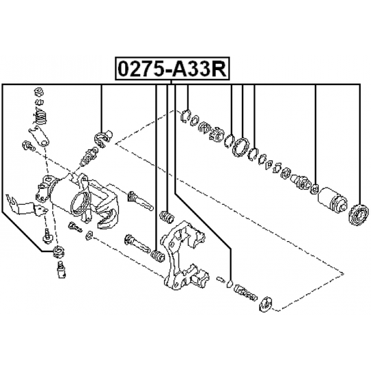 0275-A33R - Repair Kit, brake caliper 
