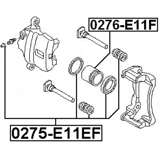 0275-E11EF - Repair Kit, brake caliper 