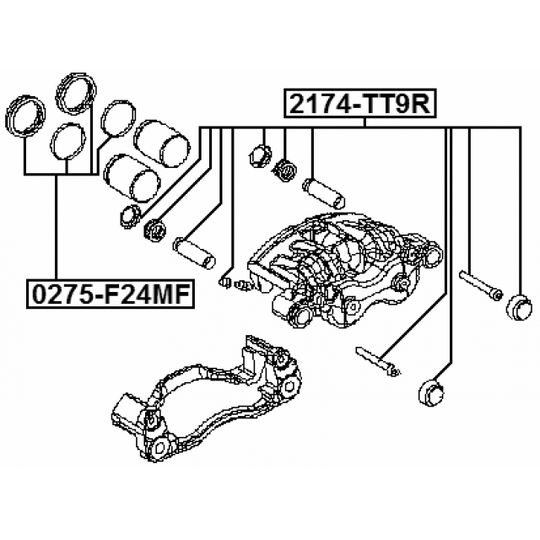 0275-F24MF - Repair Kit, brake caliper 