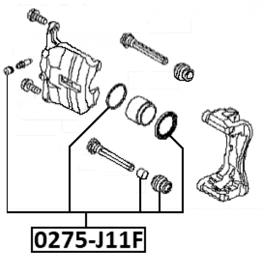 0275-J11F - Repair Kit, brake caliper 