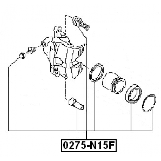 0275-N15F - Repair Kit, brake caliper 