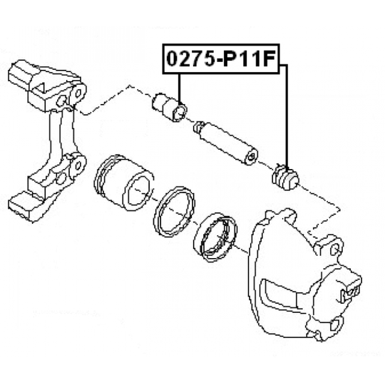 0275-P11F - Repair Kit, brake caliper 