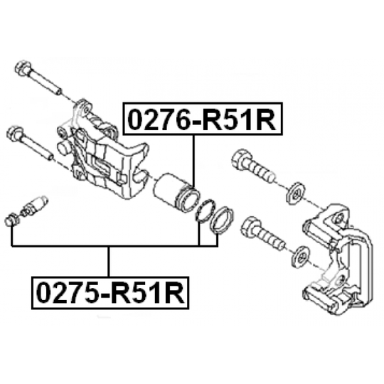 0275-R51R - Repair Kit, brake caliper 