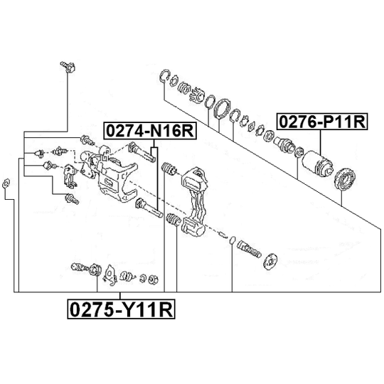 0275-Y11R - Repair Kit, brake caliper 