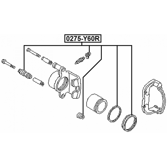 0275-Y60R - Repair Kit, brake caliper 