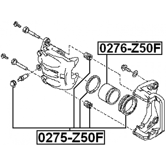 0275-Z50F - Repair Kit, brake caliper 