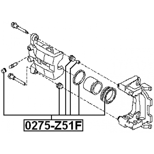 0275-Z51F - Repair Kit, brake caliper 