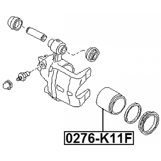 0276-K11F - Piston, brake caliper 