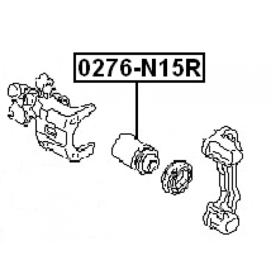 0276-N15R - Piston, brake caliper 
