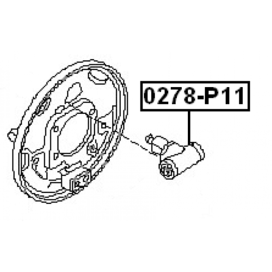 0278-P11 - Wheel Brake Cylinder 