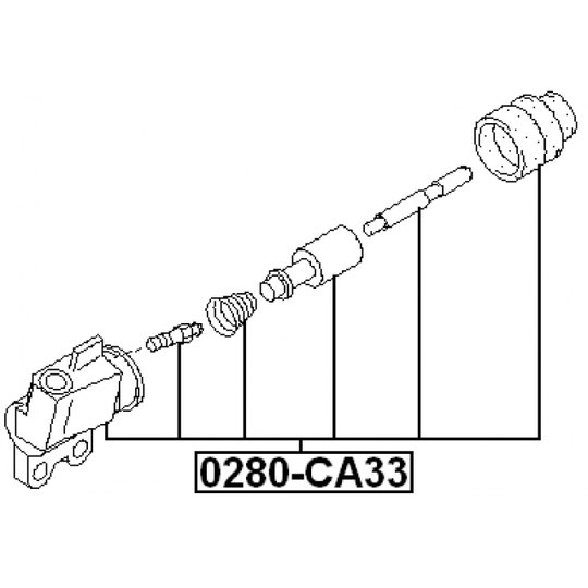 0280-A33 - Slave Cylinder, clutch 