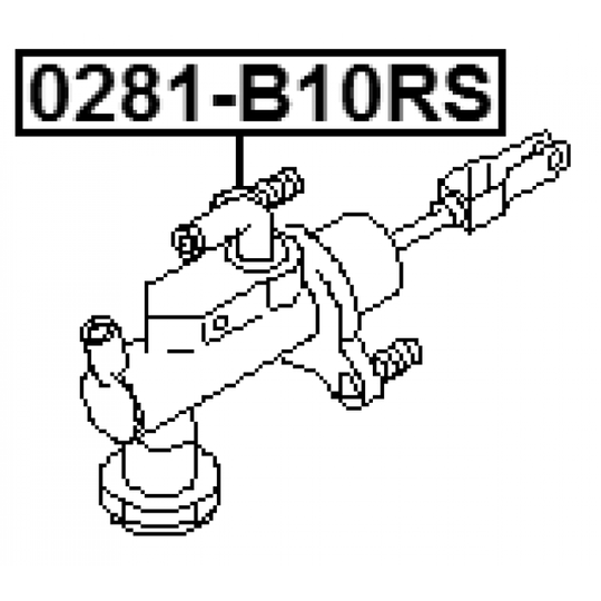 0281-B10RS - Givarcylinder, koppling 